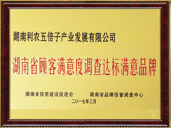 湖南省顧客滿意度滿意度調查達標滿意品牌